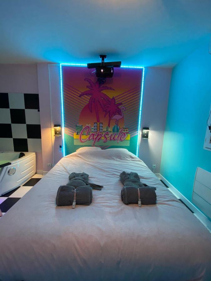 Capsule Miami Vice - Jacuzzi - Billard - Ecran Cinema & Netflix - Ping-Pong - Nintendo & Jeux- Lievin Ngoại thất bức ảnh