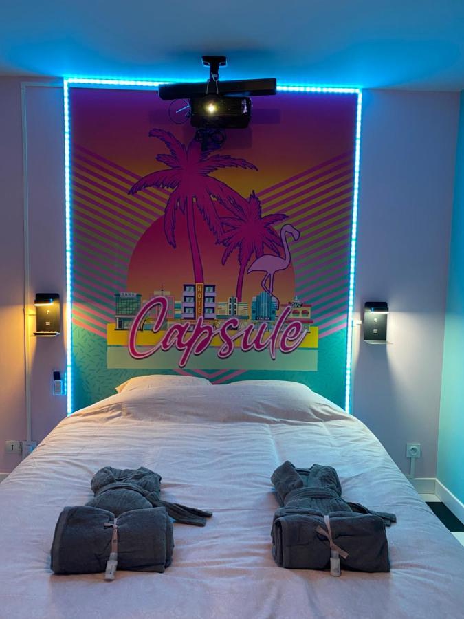 Capsule Miami Vice - Jacuzzi - Billard - Ecran Cinema & Netflix - Ping-Pong - Nintendo & Jeux- Lievin Ngoại thất bức ảnh